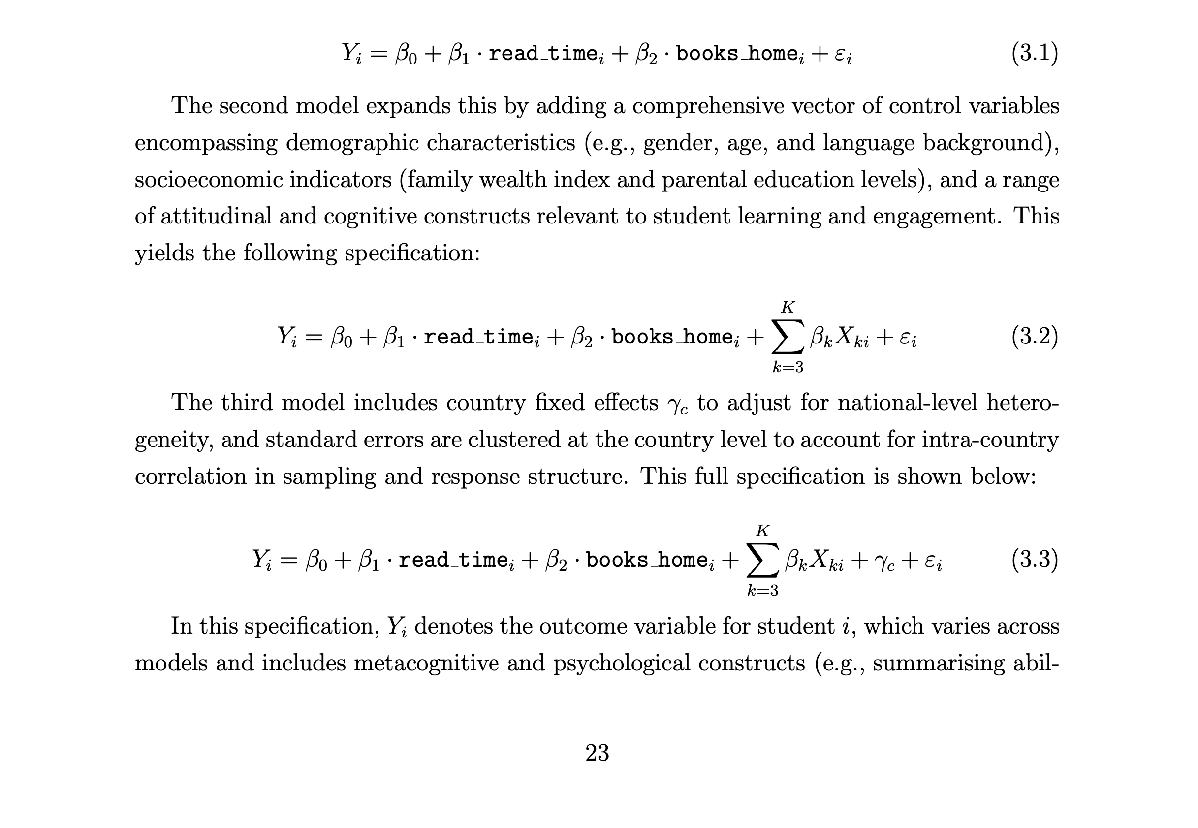 Statistical models and methodology