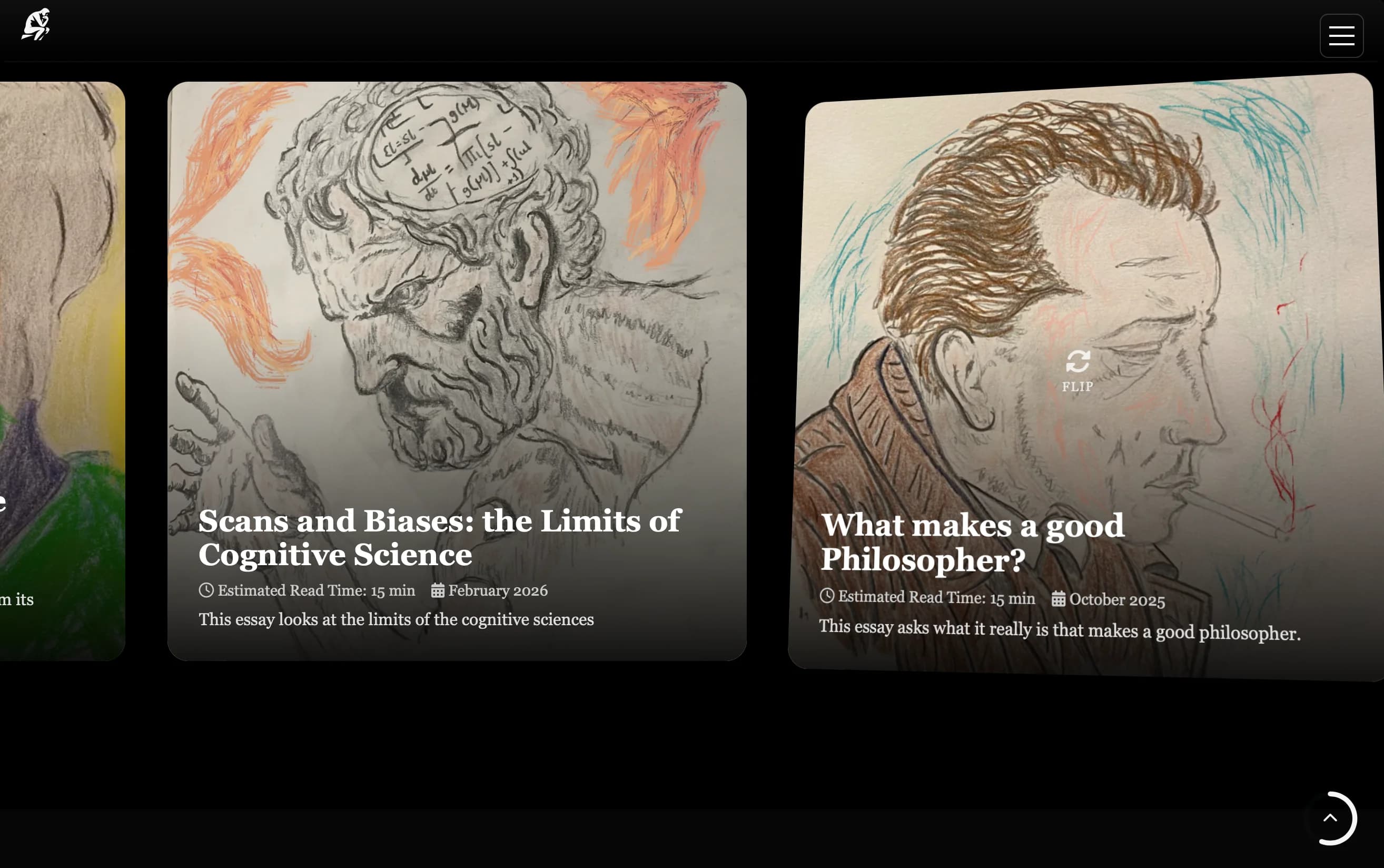 Being & Thought bento layout