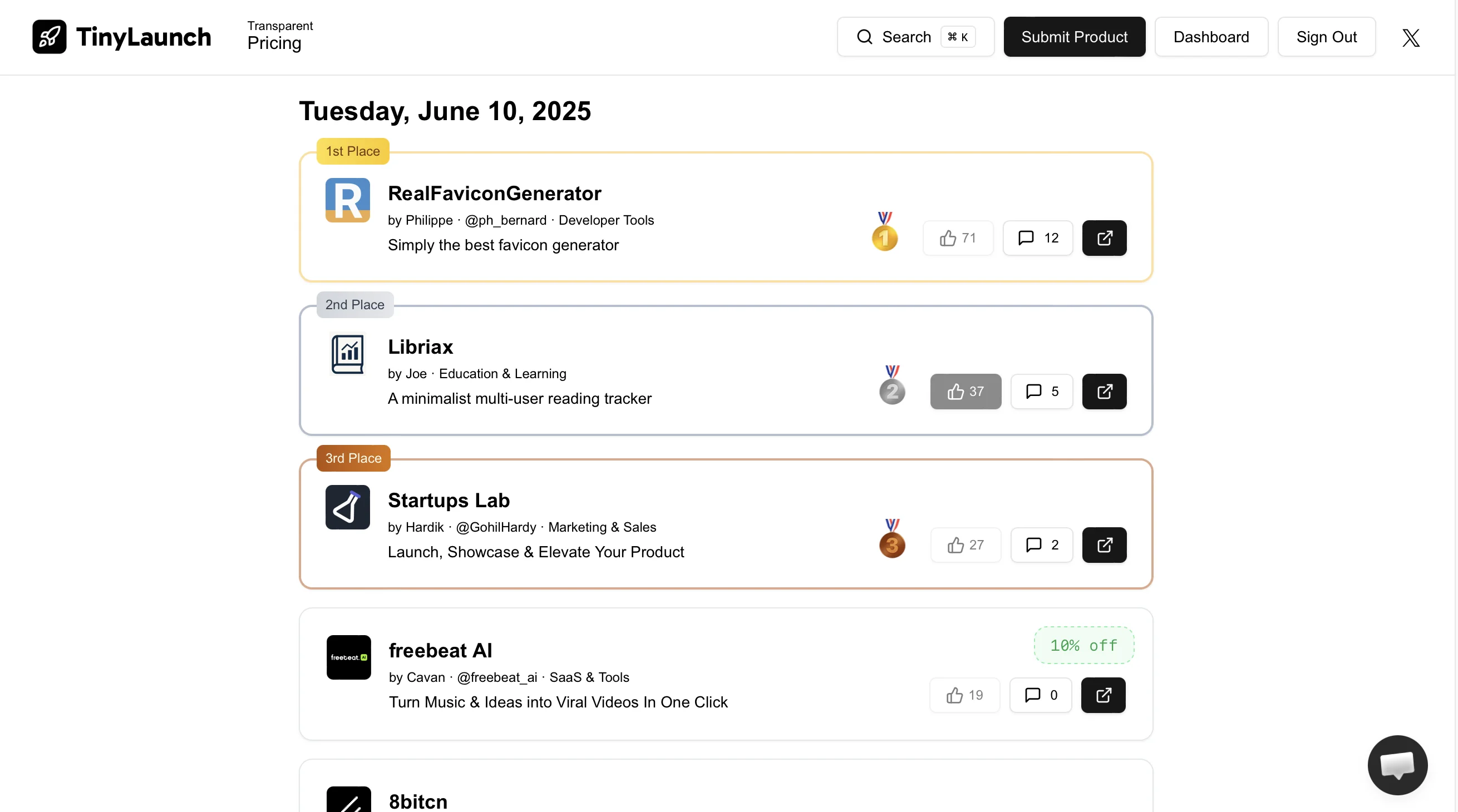 Libriax competition placement
