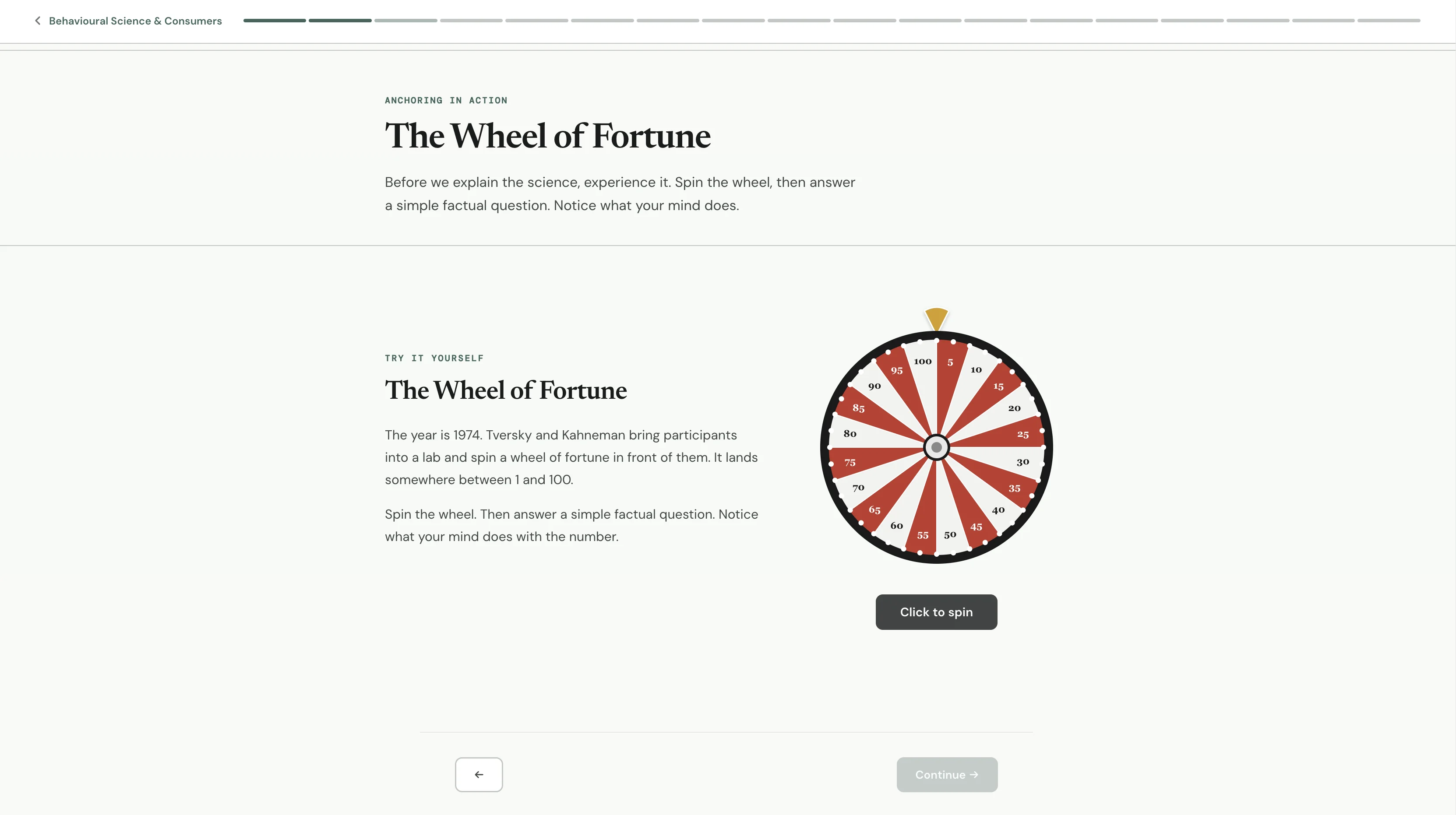 School of Bias interactive component