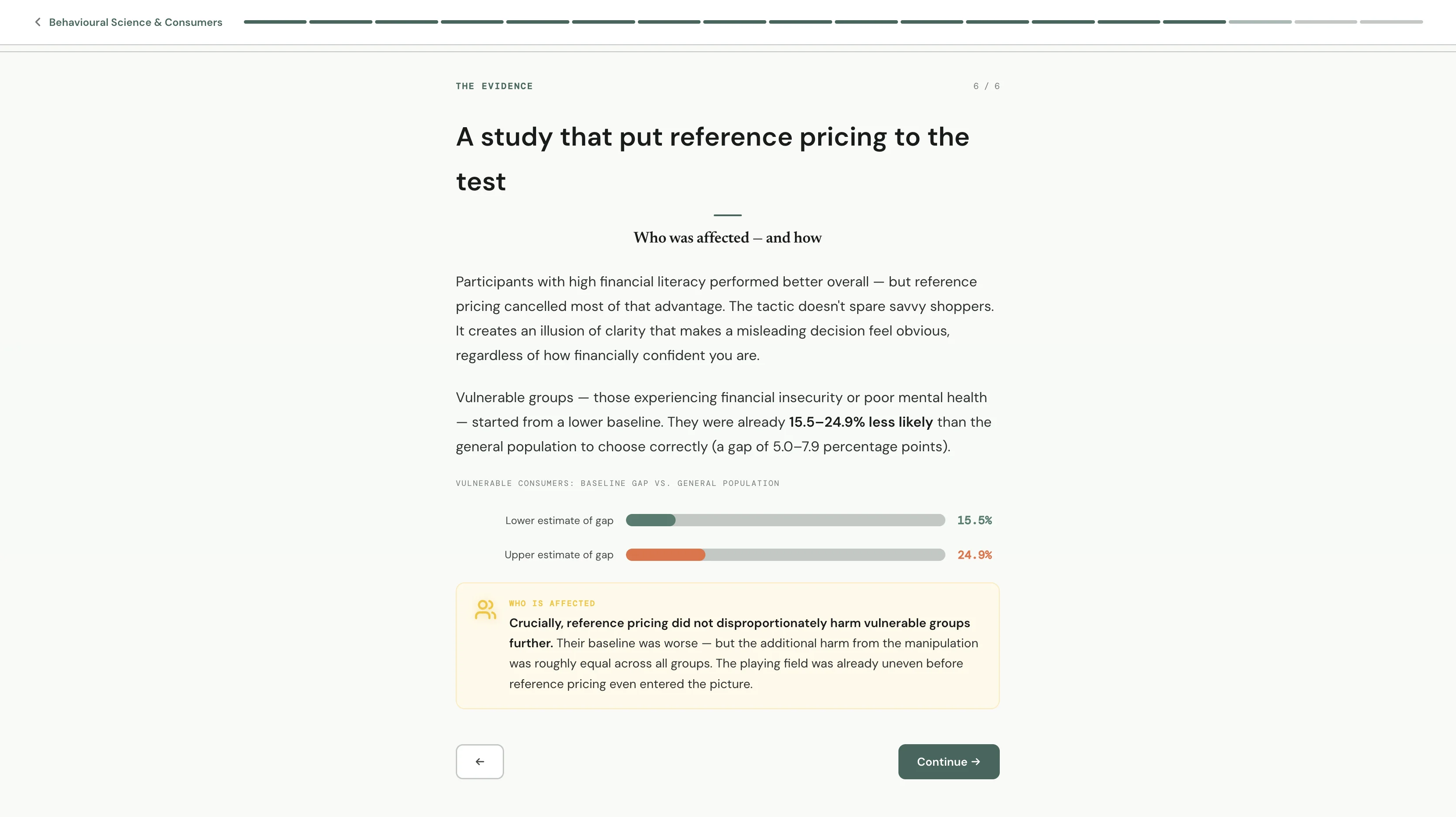 School of Bias lesson view
